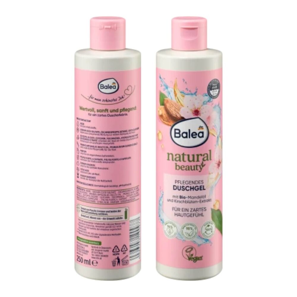 Gel Douche Balea Natural Beauty Cerise & Amande – Image 2